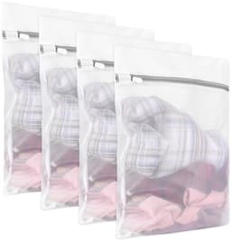 Dailygoods- Wasnet Klein - 4 Stuks - Waszak voor Fijne Was - Waszak met Ritssluiting - Wasnet voor Beha/Sokken - Polyester Zonder Pilling — thumbnail 1