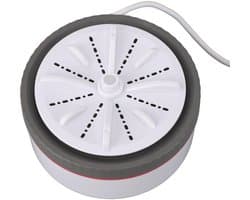 Dailygoods - Draagbare wasmachine - Mini-wasmachine voor reizen - Compact en efficiënt - Grijs - Multifunctionele vaatwasser - Ideaal voor camping en...