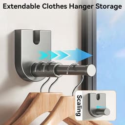 Uittrekbare Waslijn - Wandmontage Lijn - Ruimte Besparen - Anti-doorhang Ontwerp - 42 Meter - Grijs — thumbnail 4