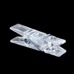Dailygoods - 50 stuks veerklemmen, transparante wasknijpers, transparante plastic klemmen, miniklemmen voor foto's, kerstverlichting, hangend — thumbnail 4