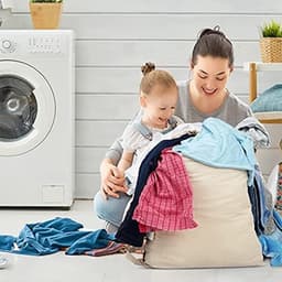 SnelShoppen - Premium Canvas Waszak met Schouderband 75x56 CM 40L - 100% Katoen, Duurzaam, Met Trekkoord en Verstelbare Sluiting, Wasmand Inliner voor — thumbnail 3