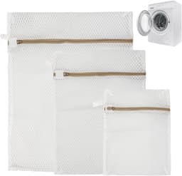 Set van 3 Herbruikbare Waszakken van 100% Katoen in Diverse Maten voor Duurzaam Wassen en Bescherming van Kleding — thumbnail 1