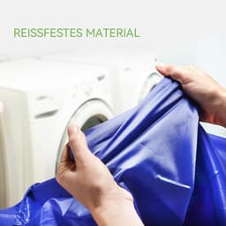 SnelShoppen - Grote Waszakken met Koord 60x80cm - 2 Stuks Vouwbare Waszak voor Kleding, Speelgoed, Scheiden van Schoon en Vuil - Stevige Opbergzak voo — thumbnail 3