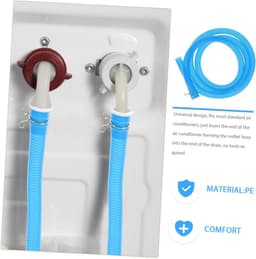 Afvoerslang Wasmachine - Waterinlaat Slang - Afvoeren Water - Versterkt Flexibel Materiaal - 160 Centimeter - Blauw — thumbnail 4