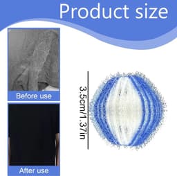 SnelShoppen - Pack van 8 Wasballen, Herbruikbare Haarballen voor Kleding en Was, Geschikt voor Wasmachine en Droger, Ideale Oplossing voor Dierenharen — thumbnail 4