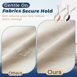 8 Stuks Grote Knijpers - Handdoek Knijpers - Strandlakenklemmen - Grote Winddichte Kledingklemmen - Plastic Wasknijpers - Sterke Grip - Voor Gebruik Aan De Waslijn,Ligstoelen - Voor Het Drogen Van Kleding, Quilts en Dekens — thumbnail 5
