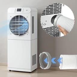 1-pack - Aansluiting voor draagbare airconditionerslang - Aansluiting voor draagbare airconditioner - Adapter voor afvoerslang van airconditioner - Geschikt voor afvoerslangen tot 15,5 cm - 15,5*4,5 cm - Grijs — thumbnail 4