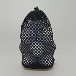 Opbergtas Net - Multifunctionele Tas - Sportartikelen Opslag - Trekkoordsluiting - 2-Pack M - Zwart — thumbnail 2