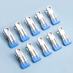 Roestvrijstalen Kledingknijpers Set van 30 Stuks - Duurzame Kledinghangers voor Handdoeken, Kleding en Sokken — thumbnail 2