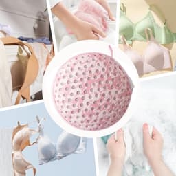BH-waszak - Wasnet lingerie - Ondergoed beschermen - Rond ontwerp - 23x23x9cm - Niet gespecificeerd — thumbnail 4