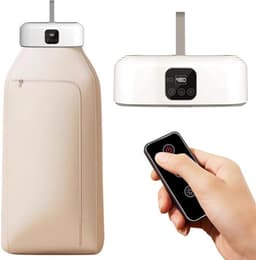 Draagbare Wasdroger - 600W Elektrische Wasdroger - droger warmtepompdroger - Opvouwbare droger - Afstandsbediening met timer - Twee snelheden - Geschikt voor thuis, campers, appartementen en hotels - Wit — thumbnail 1