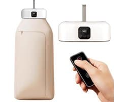 Draagbare Wasdroger - 600W Elektrische Wasdroger - droger warmtepompdroger - Opvouwbare droger - Afstandsbediening met timer - Twee snelheden - Geschikt voor thuis, campers, appartementen en hotels - Wit