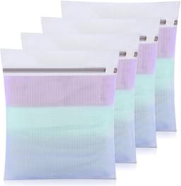 Wasnet voor wasmachine 4 stuks - 30 x 40 cm - Waszak Laundry Bag met ritssluiting voor overhemden, ondergoed, babykleding — thumbnail 1