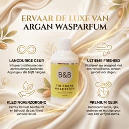 SnelShoppen - B&B Italiaans Wasparfum Argan 250ml - Luxe Kruidige Geur voor Was - Geurversterker voor Textiel - Tot 25 Wasbeurten - Perfect voor Huis, — thumbnail 2