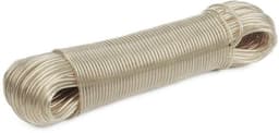 Waslijn 50 Meter - UV-bestendig - Stabiele Staaldraad - Onderhoudsvriendelijk - Reiswaslijn - Transparant PVC - Wasdraad — thumbnail 4