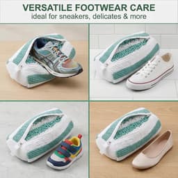 Waszakken, waszak, waszak, schoenen voor sneakers, 360 graden reiniging, schoenenzak, wasmachine met ritssluiting — thumbnail 4