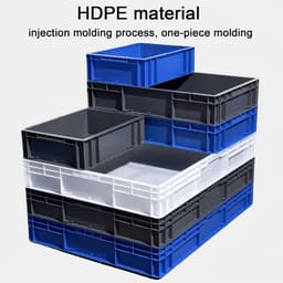 Opvangbak Rechthoekig - Lekkage Bak - Planten Binnen - Extra Stevig HDPE - 60x40x12cm - Blauw — thumbnail 2
