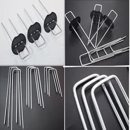 Dailygoods - 50 Stuks Roestvrij Stalen Grondankers met Bufferschijven — thumbnail 3