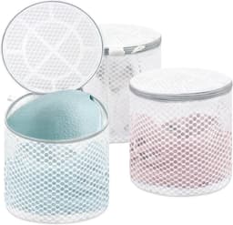 Dames Wassen - BH Beschermhoes Net - 3 Stuks - Duurzaam Polyester Mesh - Voor Fijne Was en Reizen - Wit — thumbnail 1