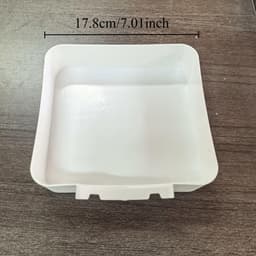 3 Stuks Lekbak Wasmachine 17,8x17,8cm Wit - Universele Opvangbak voor Wasmachine & Vaatwasser - Afvoerbak - Onderdelen Voor Wasmachines - Lekbeveiliging - Lekbak - Eenvoudig te Reinigen - Beschermt Vloer & Meubels tegen Waterschade — thumbnail 5
