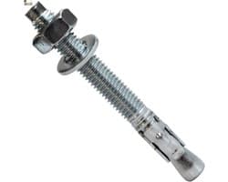 Metaal Anker - Zware Lasten Bevestigen - Stevig Ophangen - Anti-rotatie Systeem - 16x180 mm - Zink
