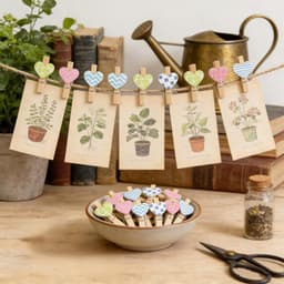 Mini Wasknijpers - Houten Knijpers - Decoratief Ophangen - Romantische Hartvorm - 30 Stuks - Gekleurd — thumbnail 4