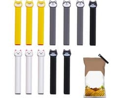Zak Clips - Voedsel Sluiters - Keuken Organiseren - Vrolijke Dieren Vormen - 12 Stuks - Meerkleurig
