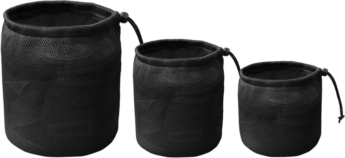 Wasknijperzakhouder Net - Opberghouder - Buiten Organiseren - Elastische Opening - 29 x 35 cm - Zwart — afbeelding 1