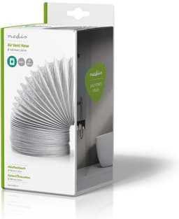 Nedis PVC Luchtafvoerslang - 100 mm - 3.00 m - Geschikt voor: Luchtventilatie / Wasdrogers - Wit — thumbnail 5