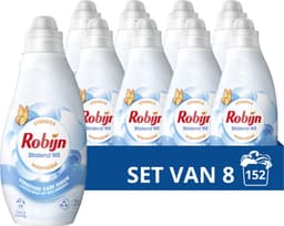 Robijn Klein & Krachtig Classics Vloeibaar Wasmiddel - Stralend Wit - met Care Serum en 82% biologisch afbreekbare ingrediënten - 8 x 19 wasbeurten — thumbnail 1