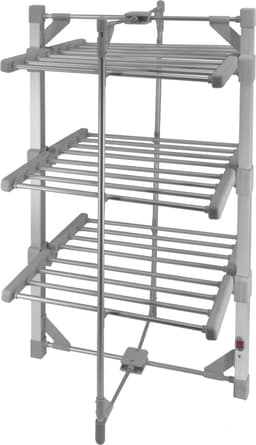 Monster Shop Verwarmde Wasdroogrek - Elektrische Droogrek – Opvouwbaar & Draagbaar – 15kg Capaciteit – Zilver – 50-55°C – Energiezuinig — thumbnail 1