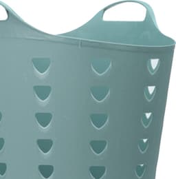 Excellent Houseware Flexibele wasmand - groen - 60 liter - kunststof - 47 x 50 cm — thumbnail 2