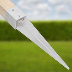 Inslagbodemhuls 61 x 61 mm lengte 750 mm - paaldrager - thermisch verzinkt - grondanker - staal — thumbnail 4