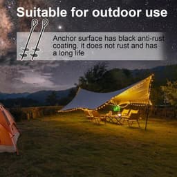 40 cm lang zware belasting grondankers voor paviljoen trampoline campingtent schommel carport met dubbele helix constructie — thumbnail 5