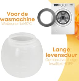 Doseerbol 2 stuks - Wasbol - Wasbollen voor wasmiddel - Doseerdop - wasbolletjes voor wasmachine - wasbal - wasmiddel bol - doseerbol wasmiddel vloeibaar — thumbnail 4