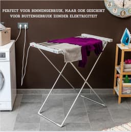 Elektrisch Droogrek - Verwarmd Elektrisch Droogrek Snel Droogvermogen - Elektrische Wasrek Ruimtebesparend — thumbnail 2