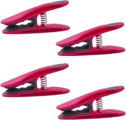Zacht gripvast materiaal wasknijpers met tang en wasknijperzak roze 48 klemmen — thumbnail 4
