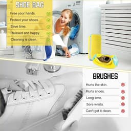 Net Shoe Washing Bag Dispenser met ritssluiting - Shoe Anti-Deformation Waszak - Beschermende Waszak voor Schoenen Wasmachine rek — thumbnail 4