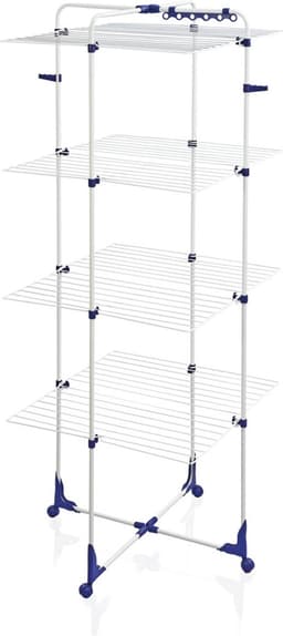 Leifheit droogtoren classic 450 - 45 m drooglente - met wieltjes - incl. houders voor kledinghangers — thumbnail 1