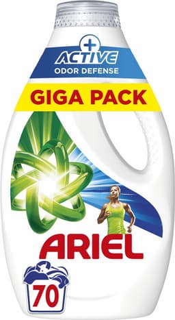 Ariel Vloeibaar Wasmiddel +Actieve Odor Defense 70 Wasbeurten - 3150 ml — thumbnail 1