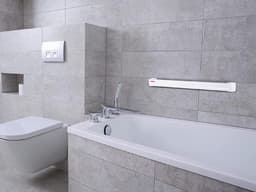 Wanddroger Telegant 72 Protect, waslijn 90 cm voor kleine huishoudens, wasruimte met muurbevestiging, binnen en buiten, wasdroger tussendoor — thumbnail 2