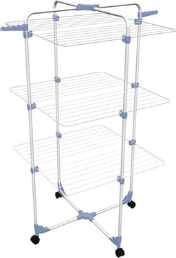 Droogrek voor binnen, wasrek / collapsible laundry rack - opvouwbaar — thumbnail 1