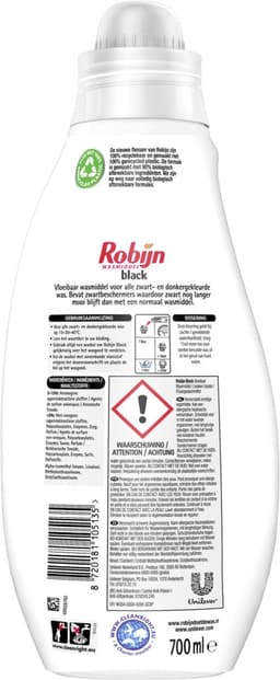 Robijn Black Velvet - Vloeibaar Wasmiddel (700ml) - 8x 14 wasbeurten — thumbnail 3