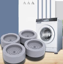 Igoods Wasmachine Trillingsdemper – Set van 4 stuks – Wasmachine Geluidsdemper – Antislip rubbe– Antislipmat — thumbnail 5