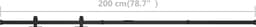 vidaXL - Ophangset - voor - minischuifdeur - 200 - cm - koolstofstaal — thumbnail 4