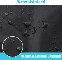 Droogmolen hoes - Droogmolen beschermhoes - Weerbestendig - 165 x 28 cm - Universeel - Zwart — thumbnail 5