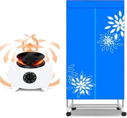 Droogmolen met lucht - Kledingdroger - Snel kleding drogen - Energie-efficiënt model - 15 kg capaciteit - Blauw — thumbnail 1