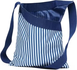 Wasknijperzak - Haringtas Pennenzak - Was ophangen - Waterdicht Nylon - 35 cm hoog - Blauw gestreept — thumbnail 1