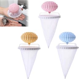 3-delige Wasmachine Haarfilter Set – Drijvende Waszak Anti-Huisdierhaar – Herbruikbare Pluis- en Vuilvanger voor Wasmachine — thumbnail 1