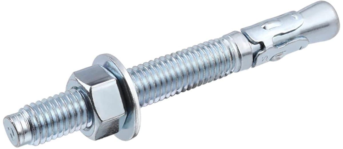 Wiganker Verzinkt - Betonanker Zwaar - Zware Bevestigingen - Torsie-gecontroleerd - 1/4" x 2-1/4" 40 Stuks - Verzinkt — afbeelding 1
